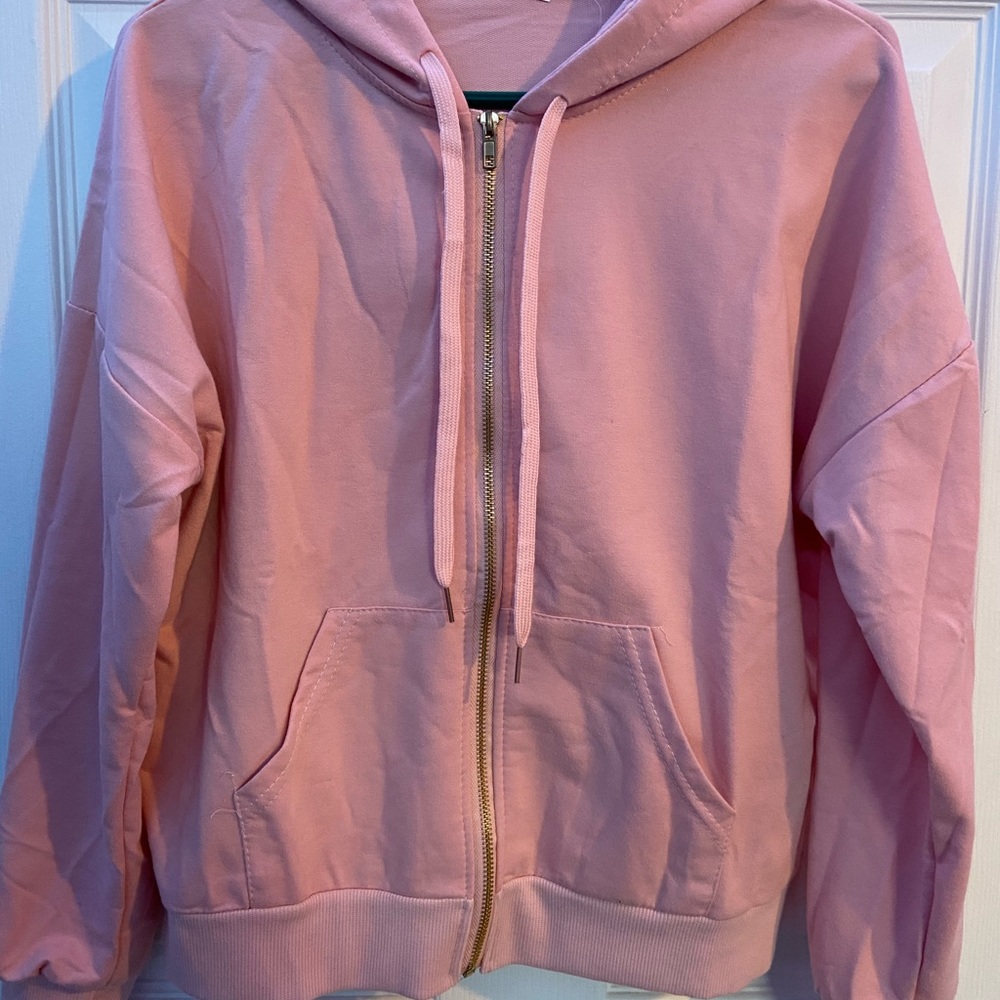 Pink zip up